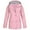 Pink, variant on Winter Clearance 2023 Winter Coats for Women Plus Size Women Solid Rain Jacket Outdoor Plus Size Hooded Raincoat Windproof