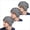 Triple Gray, variant on 3 Pack Men's Slouchy Knit Beanie, Fleece Lined Thick Warm Winter Hat, Stretchy Casual Skully Cap for Men & Women