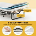 thumbnail image 4 of Pemberly Row Folding Bed with Foam Mattress Portable Guest White, 4 of 8