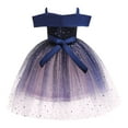 thumbnail image 4 of Gelikeya Elegant Sequin Formal Dress for Toddler Girls Bithday Dress Glitter Princess Tutu Dress Short Sleeve Party Prom Gown(Toddlers, Z08-Blue, 9-10 Years), 4 of 6