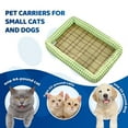thumbnail image 6 of Moocorvic Cat Bed, Summer Bamboo Woven Rattan Sleeping Pad for Medium Small Dogs,Machine Washable, Portable and Soft Pet Bed Pad/Mat, 6 of 7