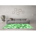 thumbnail image 3 of Ahgly Company Indoor Rectangle Abstract Emerald Green Modern Area Rugs, 3' x 5', 3 of 4