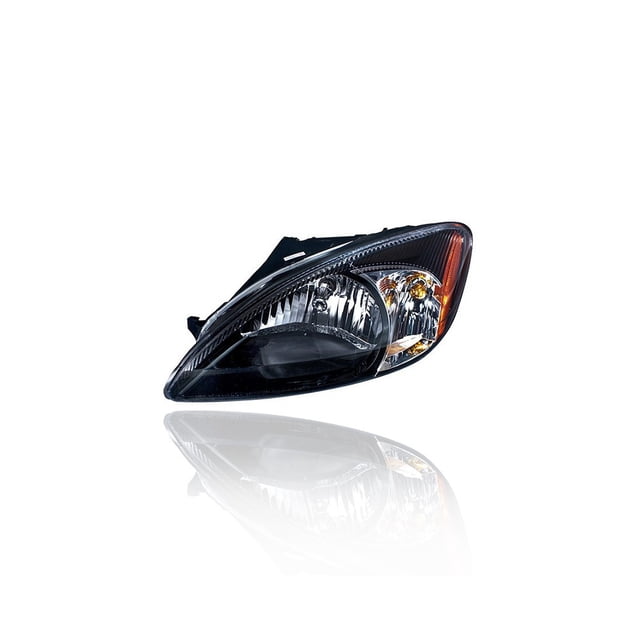 Headlight Assembly - Compatible/Replacement for '00-07 Ford Taurus Centennial Edition - Black Bezel - Left Hand - Driver - 3F1Z13008AB - CAPA