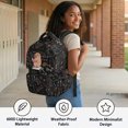 thumbnail image 4 of Chririnla Pig Math Print Waterproof School Backpack for Travel Back to School, Multi Pocket Adjustable Straps 600D Polyester Travel Daypack, 4 of 10