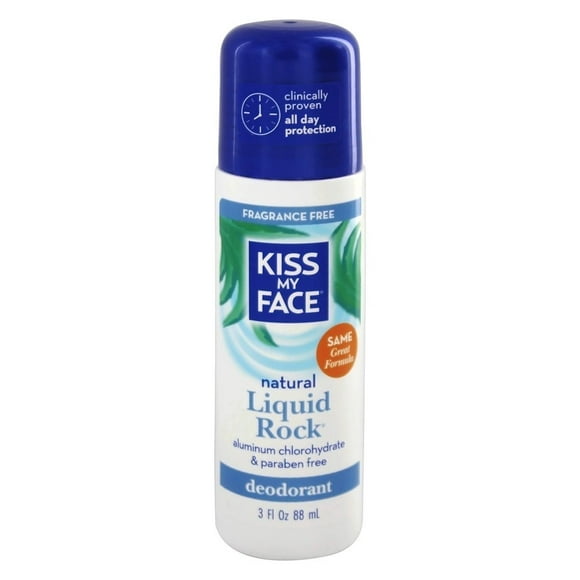 Kiss My Face - Liquid Rock Roll-On Déodorant Parfum Naturel Gratuit - 3 oz.