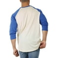 thumbnail image 4 of Hat and Beyond Men's Basic Baseball Raglan 3/4 Sleeve Athletic Crew Neck T-Shirts, 4 of 6