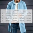 thumbnail image 3 of Abomasnow Men's Mid-Length Trench Coats Slim Fit Single Breasted High Neck Overcoat Winter Warm Windbreaker Jackets, 3 of 7