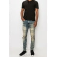 thumbnail image 2 of Saronite Creased Biker Skinny Fit Cotton Denim Jeans Pants, Sand Hill (Men's), 2 of 4