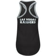 thumbnail image 3 of Women's G-III 4Her by Carl Banks Black Las Vegas Raiders Tater Tank Top, 3 of 4