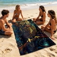 thumbnail image 6 of Oversized Beach Towel 32" x 63" Sand Free Quick Dry Microfiber Mystical Owl Printed Towel for Beach Pool and Summer Vacation, 6 of 7