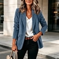 thumbnail image 6 of Caywon Womens Blazer with Button Front Lapel Collar Long Sleeve Lined Jacket with Shoulder Pads for Office Work Casual Wear, 6 of 9
