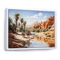 thumbnail image 2 of Designart "Depicting the Sands of the Sahara I" Animals Floater Framed Canvas Art Print, 2 of 7
