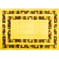 thumbnail image 1 of Ahgly Company Indoor Rectangle Solid Yellow Modern Area Rugs, 7' x 10', 1 of 4