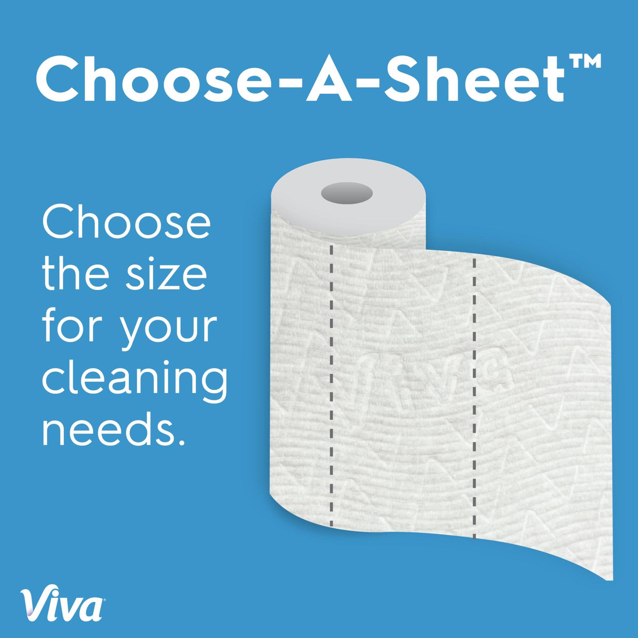 Viva Multi-Surface Cloth Paper Towels, 6 Triple Rolls, 990 Sheets photo 6