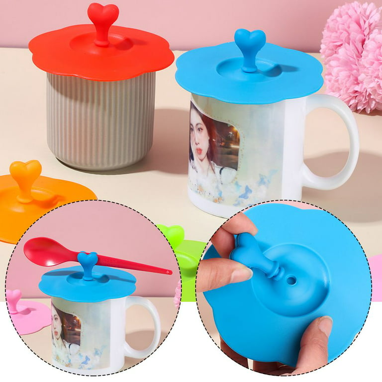 Silicone Anti-Dust Mug Cup Cover Lid Reusable Lid For Drinks Cup