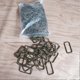 thumbnail image 2 of 100pcs Metal Buckle Ring Zinc Alloy Strap Keeper for Shoes Belts Bags Strap (Bronze), 2 of 3