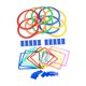 thumbnail image 2 of 10 anillos de rayuela para niños, multicolor, de entrenamiento sensorial, anillos de agilidad, juego de lanzamiento de para niños mayores de 3, 2 of 9