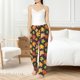 thumbnail image 4 of Fotbe Colorful Maple Leaves Pantalones de Pijama para Mujer, Pantalones de Dormir, Pantalones Pj con Cordón y Bolsillos-Large, 4 of 6