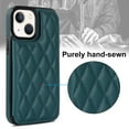 thumbnail image 7 of Feishell Back Wallet Case for iPhone 13, RFID Blocking Premium PU Leather Flip Cover with Card Slots Holder Magnetic Buttons TPU Bumper Shockproof Case for iPhone 13, Darkgreen, 7 of 7