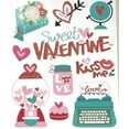thumbnail image 4 of Serafina Home Valentines Vinyl Window Clings: Fun Kids Design with Hearts Hug Kiss XO and More, 4 Sheets (Fun), 4 of 5