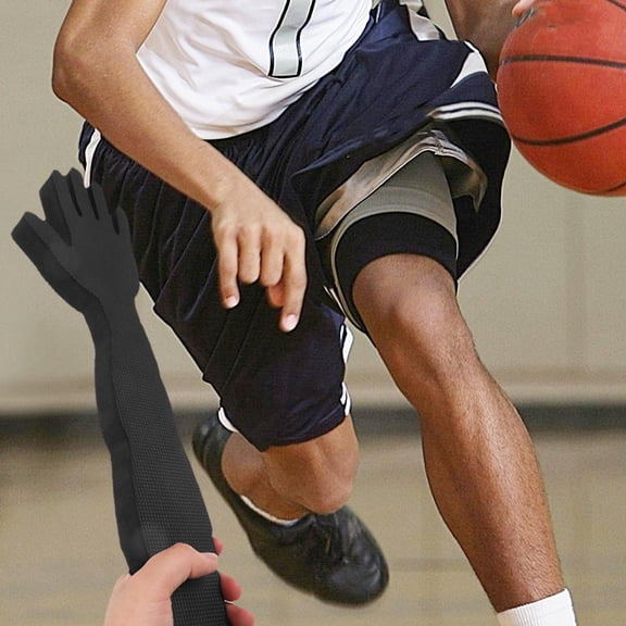 Hemobllo Basketball Dribbling Trainer Blocking Rod Foam Pair in Black for Skill Development and Practice