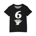 thumbnail image 4 of Piuwrlz 13 Years Teen Short T Shirt Sleeve Girls Black T-Shirt Crew Neck Cotton Shirt Top Black Size 13 Years, 4 of 8