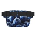 thumbnail image 3 of Fotbe Blueberry Cangurera Cuadrada con Estampado de Doble Capa, Bolsa de Cintura Ajustable Mini para Hombres y Mujeres, 3 of 9