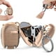 thumbnail image 1 of Cortaúñas portátil | Herramienta plegable de acero inoxidable para manicura y pedicura | Diseño de llavero con forma de maleta | Incluye lima de uñas | Kit de aseo personal para viajes, ideal para, 1 of 3