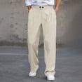 thumbnail image 4 of Men's Dress Pants with Pocket High Waisted Wide Leg Trousers Regular Fit Pleated Slacks Straight Leg Button Down Suit Pants Business Casual Trouser Dressy Slacks 2026 Dress Pant for Men, 4 of 9