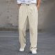 thumbnail image 4 of Ceisia Gift Men's All-Season Casual Trousers - Solid Color Pleated Draped Versatile Straight Leg Elastic Waist Pants, 4 of 9