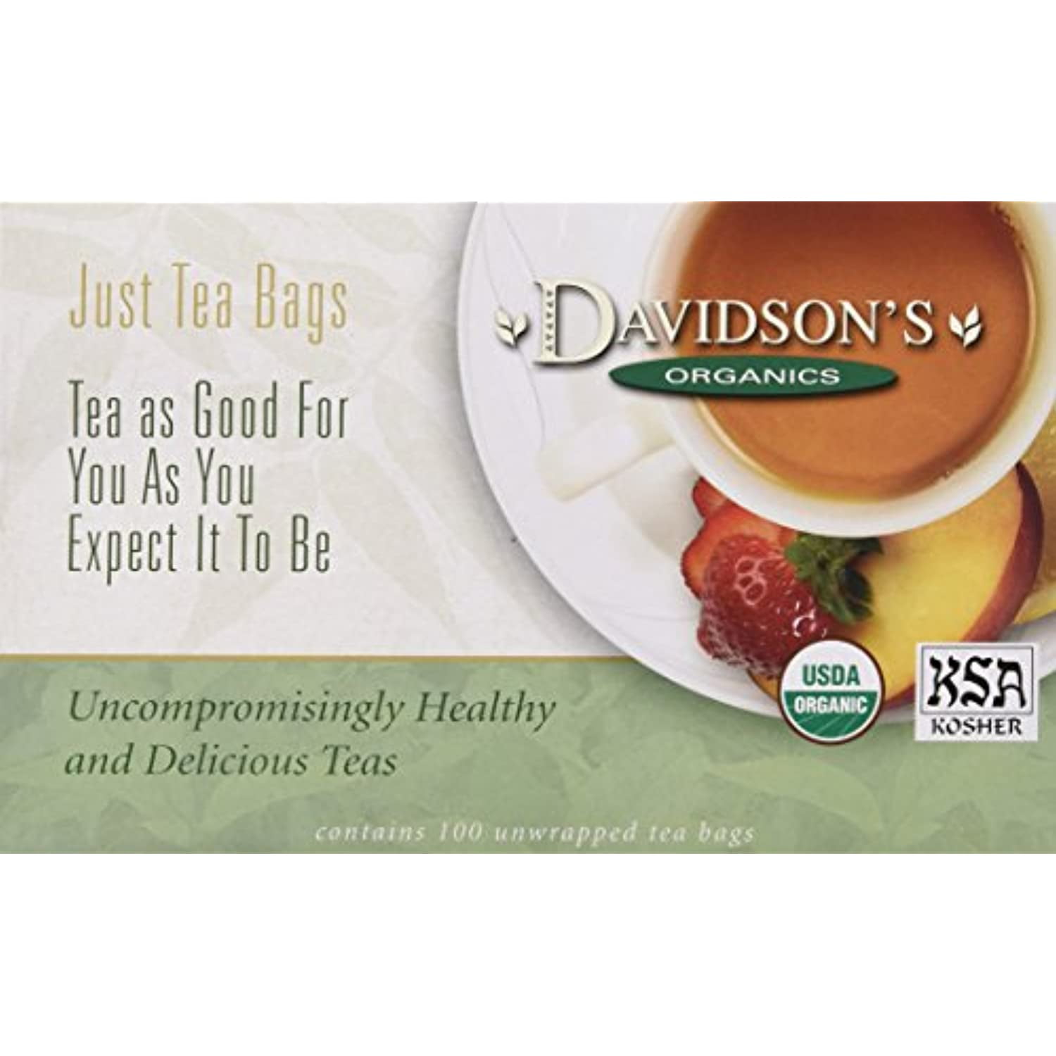 Davidsons Tea Decaf Vanilla, 100-Count Tea Bags