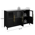 thumbnail image 2 of Ataucjin Sideboard Buffet Cabinet with 4 Glass Doors,55" Large Sideboard Buffet Cabinet with Storage,Kitchen Coffee Wine Bar Cabinet,Modern Farmhouse Storage Cabinet Table for Kitchen Dining Room, 2 of 8