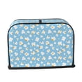 thumbnail image 2 of Haiem Blue Popcorn Print Toaster Covers 2 Slice Wide Slot,Bread Dust Cover & Fingerprint Protection,Bread Machine Cover,Appliance Covers, 2 of 7