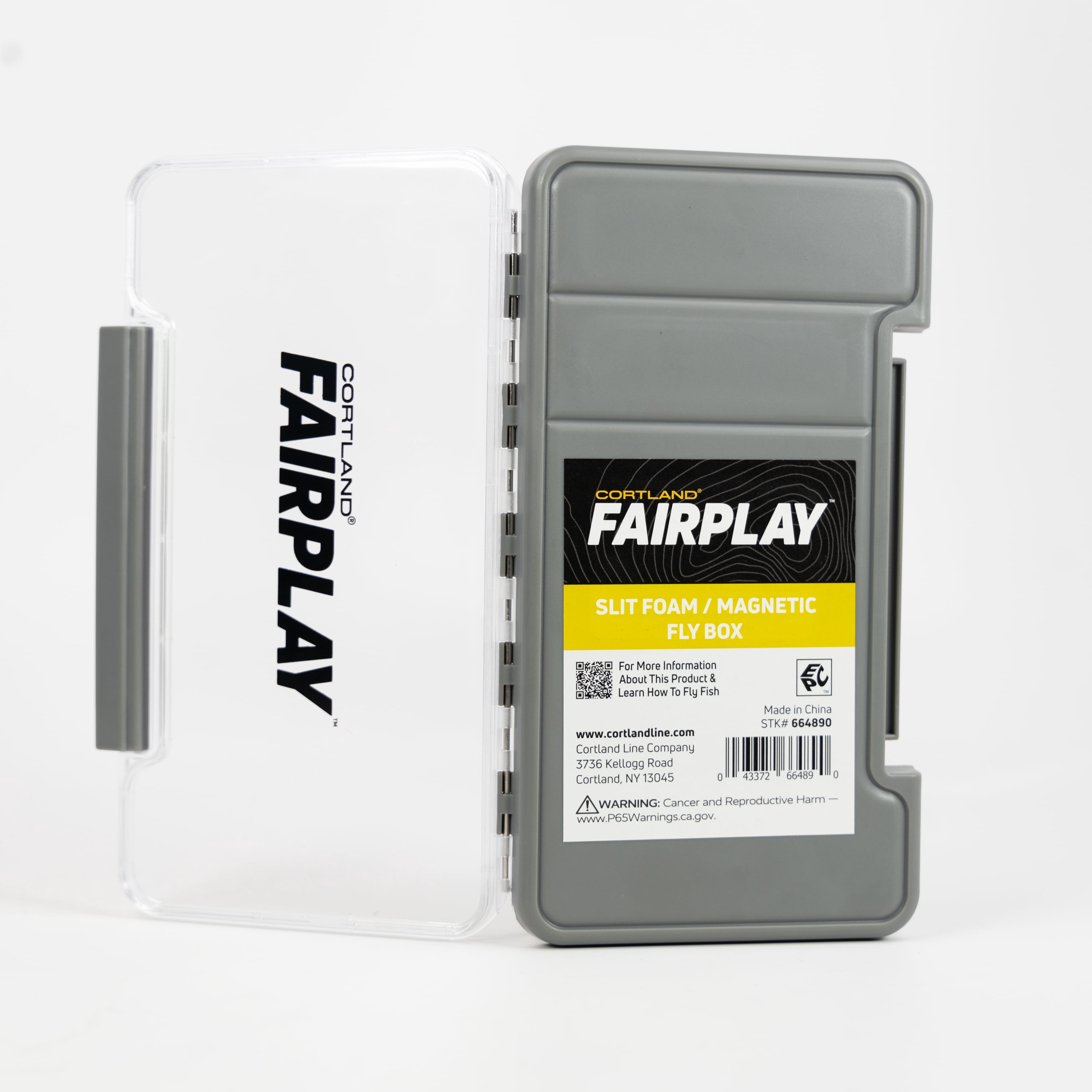 Cortland Fairplay Combination Slit Foam/Magnetic Fly Storage Box, 664890