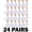24 Pairs White, variant on SOCKS'NBULK Value Pack of Mens Womens and Kids Ankle Socks, Wholesale Bulk Pack Athletic Sports Sock (Womens 9-11 (Shoe size 5-10), 24 Pairs White)