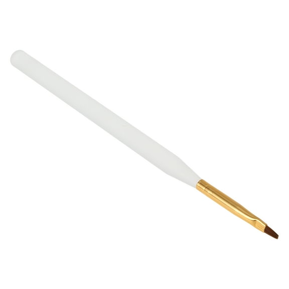 1 Pc Plaid Nail Painting Brushes for Home DIY Polish Painting Gold Tone Clear White