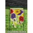 thumbnail image 4 of Toland Home Garden Zinnia Flight Flowers Flower Flag Double Sided 12x18 Inch, 4 of 5