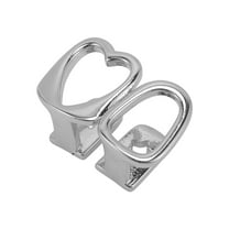 Unique Bargains 1 Pc Fake Grills Hip Hop Fashion Teeth Grillz Silver Tone