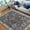 Stonewashed Blue, variant on HR-Persian Rugs/Bijar Pattern/Fashion Home Modern Vintage Oriental Area Rugs-Stone Washed BlueMulticolor 7'9"x 10'