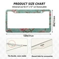 thumbnail image 4 of 2-Pack Aluminum License Plate Frame with 2 Holes for GM License Plate Cover with Free Screws Pink Peach Blossoms, 4 of 8