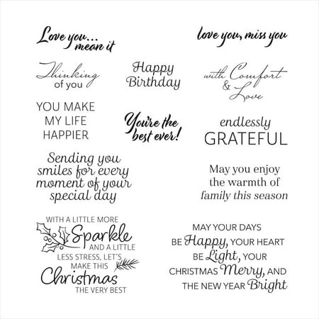 

DagobertNiko Christmas Transparent Silicone Seal Matching Etching Knife Set Combination DIY Hand Account