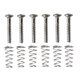 thumbnail image 2 of Paquete de 6 Tornillos de ajuste de pastilla de guitarra eléctrica Yuyangstore con resortes Plata, 2 of 5