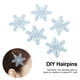 thumbnail image 2 of ColoMX 30 unids brillante copo de nieve accesorios de pasador de pelo DIY Joyería de Navidad DIY Accesorio, 2 of 8
