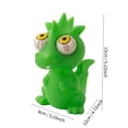 thumbnail image 3 of Pop-Eye Dinosaur Squishy Toy with Slow Rising Design, 1-Pack, Green, for Kids and Adults Relaxation Relief, Squeeze Toy, 3 of 6
