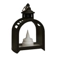 thumbnail image 3 of Centro de mesa decorativo con farol de vela Vintage, farol decorativo colgante, pequeño farol colgante para exteriores para regalo de fiesta Negro, 3 of 9