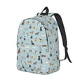 thumbnail image 2 of Daiia Cartoon Doodle Puppy Vintage Canvas Backpack for Men and Women ,Hiking Backpack,Travel Laptop Bag for School,Large Capacity Backpack-, 2 of 8