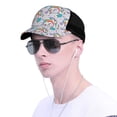 thumbnail image 4 of Lsque Unicorn DoingYoga Printed Trucker Hat - Baseball Cap for Men Women - Breathable Mesh Side, Adjustable Fit - for Casual Wear, 4 of 7