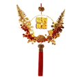 thumbnail image 4 of Corona de Año Nuevo con personaje de la suerte, adorno para el hogar, corona para puerta de entrada, suministros para fiestas estilo D, 4 of 9