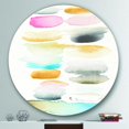 thumbnail image 3 of Designart 'Watercolor Geometric Swatch Element II' Geometric Metal Circle Wall Art, 3 of 3