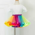 thumbnail image 5 of AURIGATE Toddler Baby Girl Skirt 2PCS Girls Rainbow Printing T Shirt + Girls Skirt Party Skirt Outfits Sets, 5 of 5